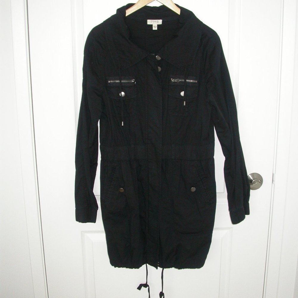 Black Light Spring/Autumn Trench Coat